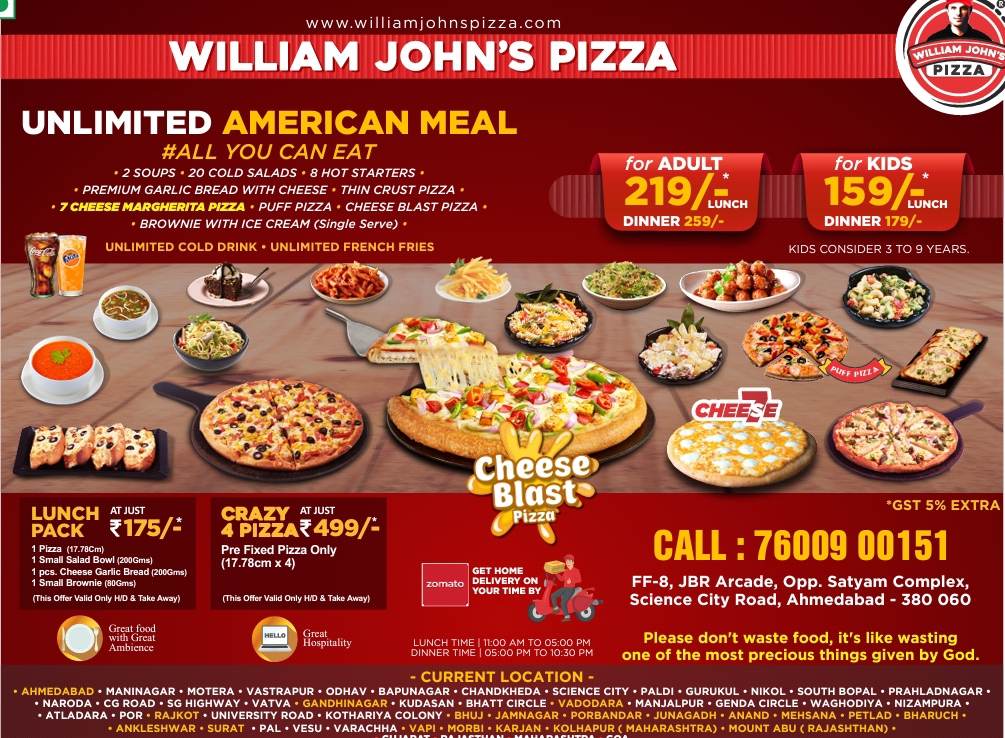 William John's Pizza - Science City